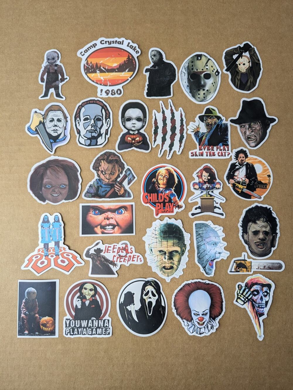 28 Piece Horror Sticker Lot